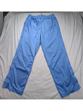 Y2K Foot Locker Tear Away Snap Track Pants Mens XL Blue Basketball Vintage